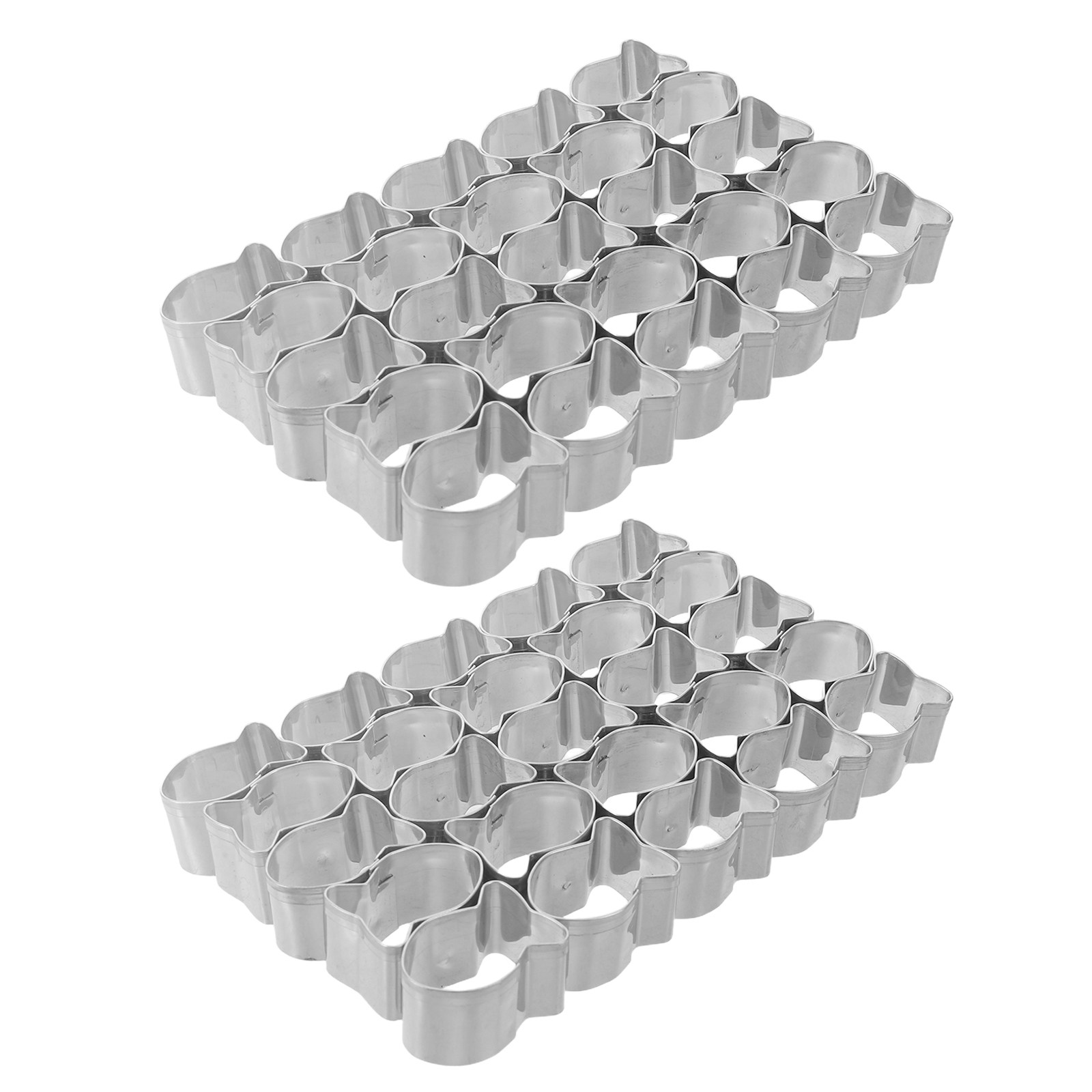 Baking Kitchen Set - 2Pcs Fish Shaped Cookie Cutters 25-Cavity