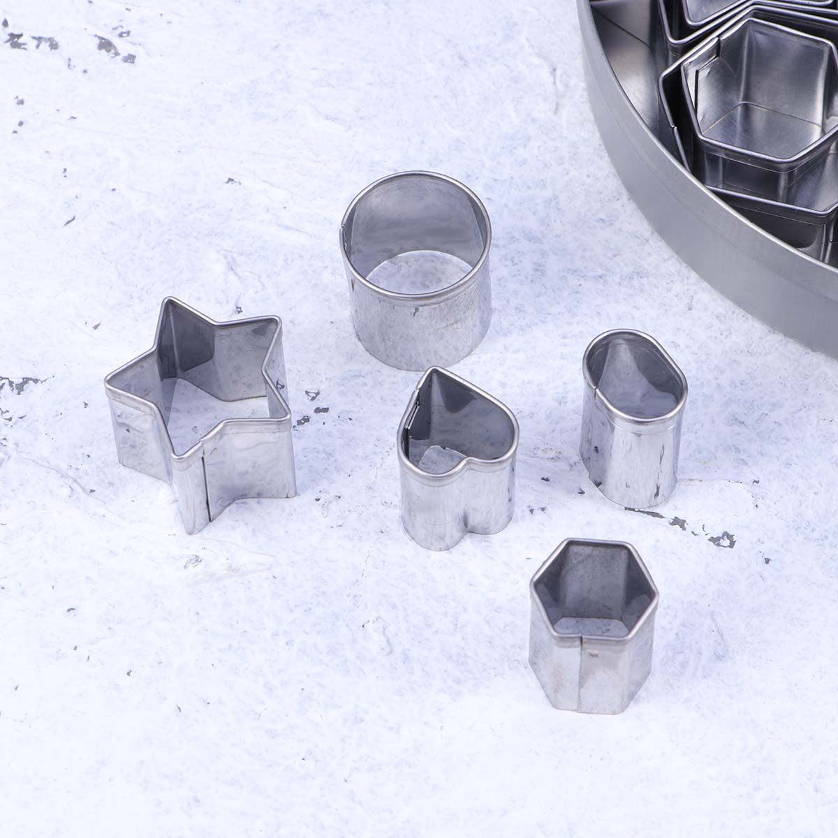 24Pcs Cookie Cutters Set Stain - Baking Kitchen Set ulasan dan harga